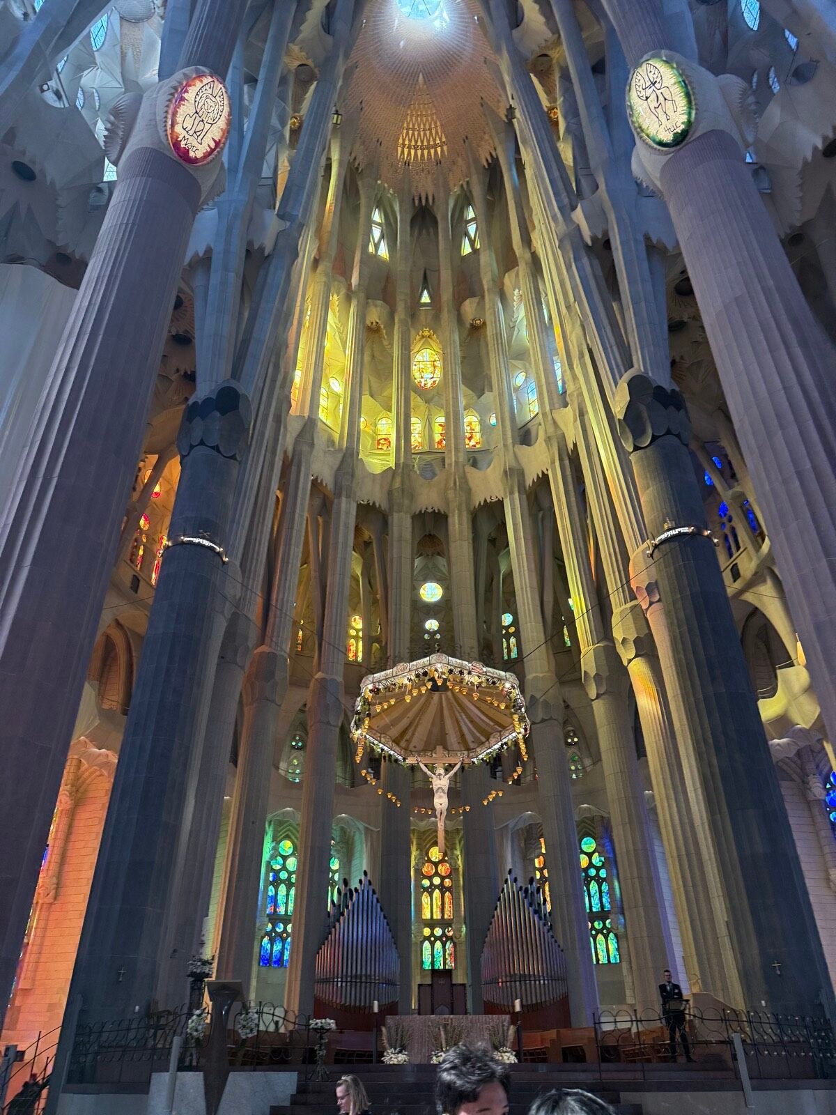 Inside the Sagrada Familia in Barcelona